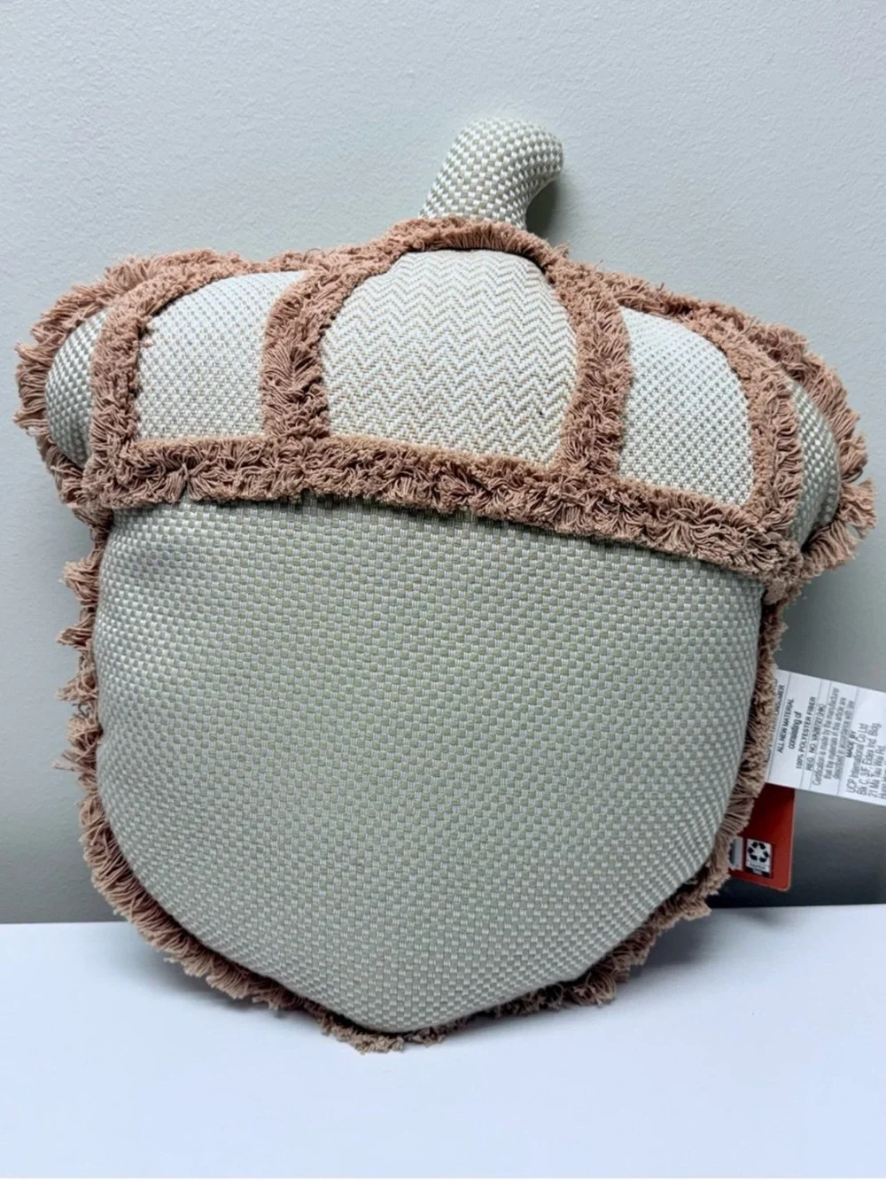Member's Mark Harvest Acorn Shaped Accent Pillow, Beige/Tan, New!
